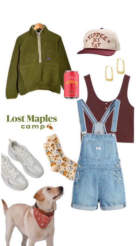 Hiking with your dog Granola Girl Outfits, Summer Camp Aesthetic, Granola Style, Granola Girl Aesthetic, Core Wardrobe, Clean Fashion, Fits Aesthetic, Fits Clothes, Camping Outfits