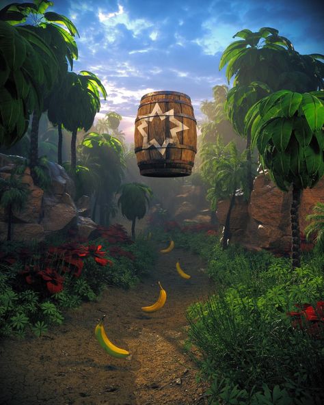 Josh Pierce, Magical Stuff, Donkey Kong Country, Art Surreal, Gaming Art, Super Mario Art, Nintendo Art, Mario Art, Geek Art