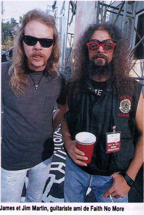 Jim Martin (Faith no More), James Hetfield (Metallica) Jim Martin, Faith No More, Mr Bungle, Metal Boy, Mike Patton, Heavy Rock, Quality Over Quantity, My Heart Hurts, James Hetfield