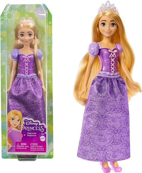 Mattel Disney Princess Rapunzel Fashion Doll Rapunzel Toys, Rapunzel Fashion, Rapunzel Doll, Removable Skirt, Disney Princess Toys, Tiara Accessories, Sparkle Outfit, Disney Princess Rapunzel, Disney Princess Dolls