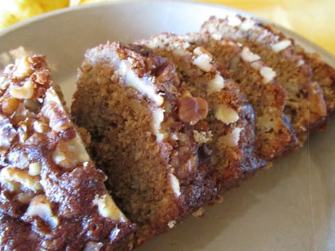 Pear Sourdough Recipes, Pear Sourdough, Sourdough Pear Recipes, Bread Machine Pear Bread, Ginger Pear Bread, Pear Walnut Bread, Recipe Using Pears, Fig And Walnut Sourdough Bread, Pear Quick Bread