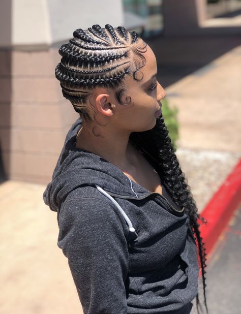 Snake Braids, Braids Black Hair, Lemonade Braids Hairstyles, Feed In Braids Hairstyles, Protective Hairstyles Braids, Girls Hairstyles Braids, Bandana Hairstyles, Cornrow Hairstyles, African Braids Hairstyles