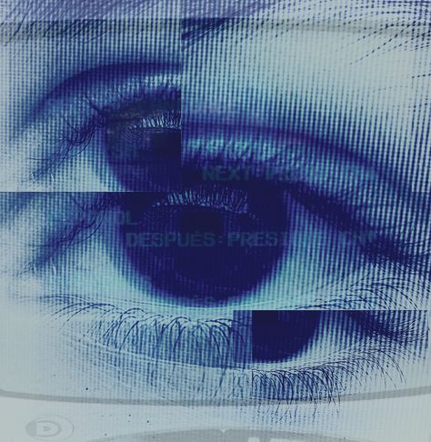 Dark Cybercore Aesthetic, Cybercore Quotes, Silver Cybercore, Blue Cyberpunk Aesthetic, Cyberpunk Aesthetic Icon, Cyberpop Aesthetic, Blue Aesthetic Y2k, Cyberpunk Eyes, Soft Cybercore