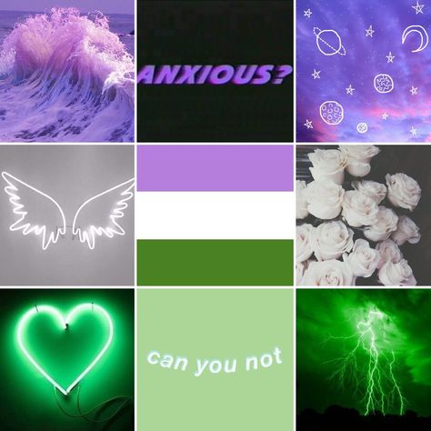 genderqueer aesthetic Gender Queer Aesthetic, Arcade Spirits, Genderqueer Aesthetic, Pride Moodboard, Queer Pins, Identity Aesthetic, Demi Pride, Genderqueer Flag, Gender Queer