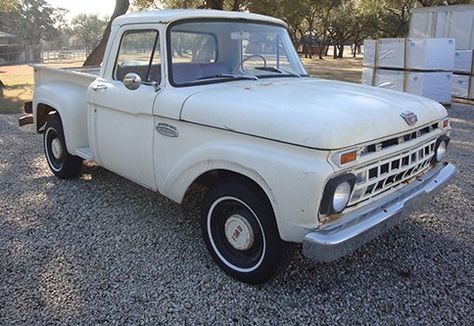 1965 Ford F100 Stepside 1965 Ford F100, Ford Pickup Trucks, Ford Pickup, Pickup Trucks, Antique Cars, Ford, Trucks, Vehicles