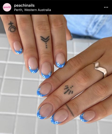 Cute Summer Nail Designs, Summer Nail Designs, Nagel Tips, Daisy Nails, Smink Inspiration, Simple Gel Nails, Summery Nails, Cute Summer Nails, Designs Nail