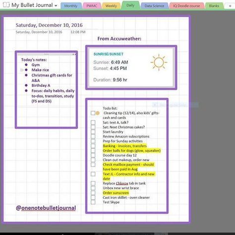 20 Onenote Daily Planner Template – Simple Template Design Fitness Tracker Bullet Journal, Evernote Ideas, One Note Tips, Onenote Tips, Toddler Lesson Plans Template, Bullet Journal Daily, Digital Bujo, Organize Thoughts, Onenote Template