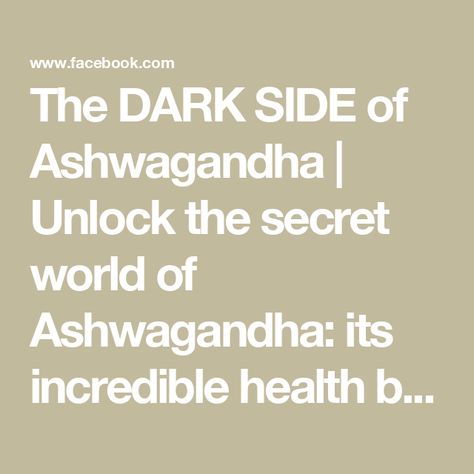 The DARK SIDE of Ashwagandha | Unlock the secret world of Ashwagandha: its incredible health benefits and unspoken side effects. Let's delve into the lesser-known side of this powerful... | By Dr. Eric Berg | Today, we're going to talk about the dark side of Ashwagandha. First, let's talk about the light side of Ashwagandha. It's a powerful herb. I take it periodically which I'm going to talk about. I don't take it all the time but Ashwagandha has been around for a very long time and it has everything to do with stress. It helps to reduce stress. It helps to reduce anxiety especially if you have nervousness. It can actually lower cortisol. It can increase VO2 max. This is why a lot of athletes take it. It can increase testosterone and because it lowers cortisol, it can help you sleep espec Increase Vo2, Ashwagandha Benefits, Lower Cortisol, Dr Eric Berg, Eric Berg, Dr Berg, Increase Testosterone, The Secret World, Light Side