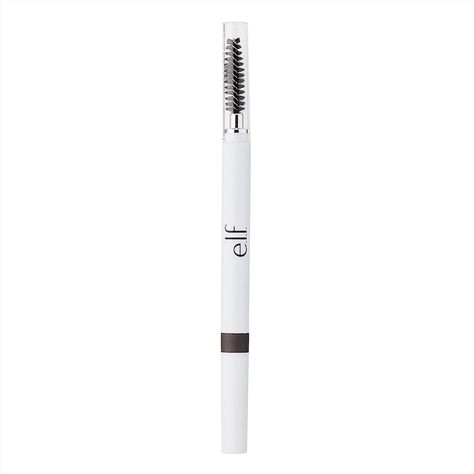 SHAPE, DEFINE, FILL Our instant lift eyebrow pencil shapes, defines, and fills in brows for a natural, polished look. Make your brows appear thicker, fuller and more detailed with this dual-sided pencil and brush. Perfect for use with stencils.
LONG LASTING STYLE Achieve precise lines and perfectly contoured brows that last for hours with this amazing eyebrow pencil/brush combo.
HOW TO USE Utilize the spool brush to comb eyebrows into desired shape Elf Eyebrow Pencil, Elf Brow Pencil, Elf Eyebrow, Deep Black Hair, Beauty Crush, Medium Brown Hair, Fill In Brows, Brow Mascara, Eyebrow Liner