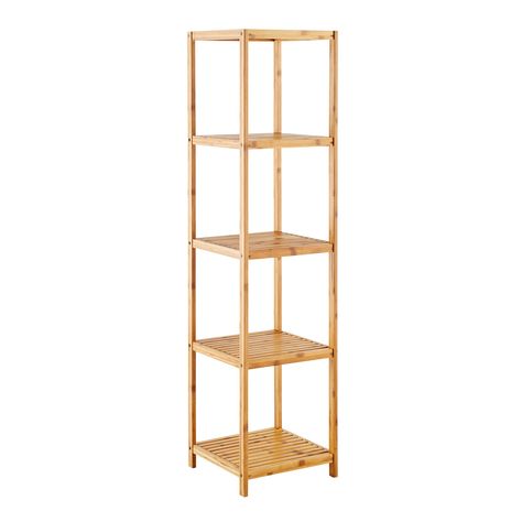 Bamboo Tower, Entryway Catchall, Tower Shelf, Square Shelf, Decorative Shelving, Shelving Storage, Bamboo Shelf, Shelving Solutions, Bathroom Storage Solutions