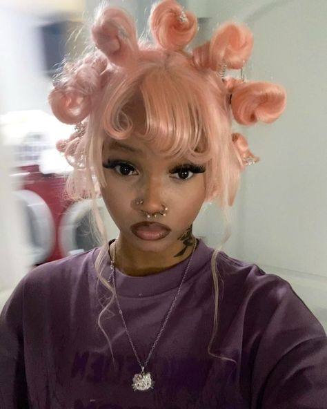 Alt Wigs, Bugged Out 111, Terrible Haircuts, Lavender Hair Colors, Y2k Hairstyles, Hairstyle Names, Bad Haircut, Cute Box Braids Hairstyles, Kawaii Hairstyles