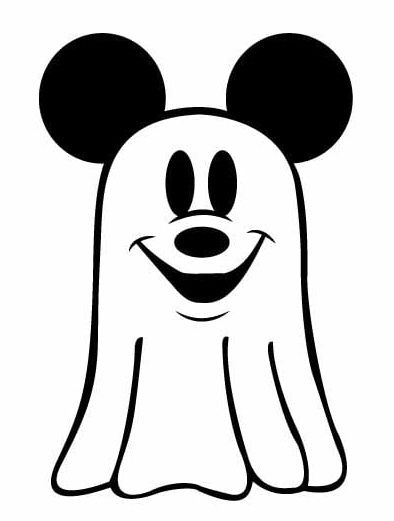 Disney Halloween Crafts, Mouse Outline, Mickey Mouse Outline, Pinturas Disney, Disney Halloween, Cricut Ideas, Halloween Crafts, Cricut, Halloween