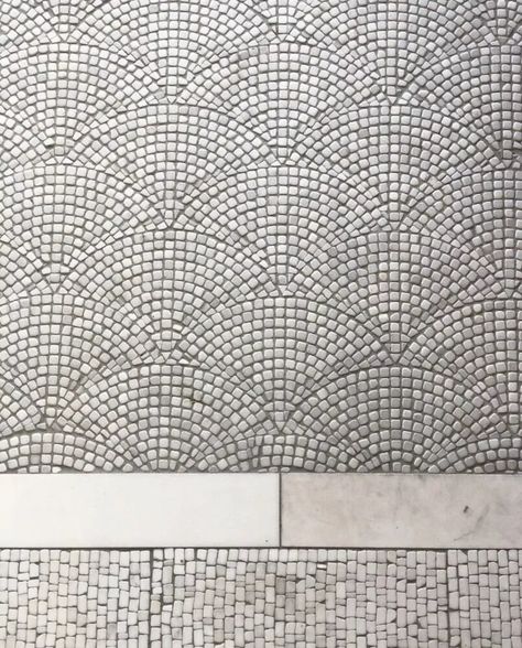 THASSOS TUMBLED FAN Marble Mosaic - Luscombe Tiles Laundry Powder Room, Large Hexagon Tile, Default Icon, Bejmat Tiles, Super White Quartzite, Thassos Marble, Grey Mosaic, Wood Hexagon, Crazy Paving