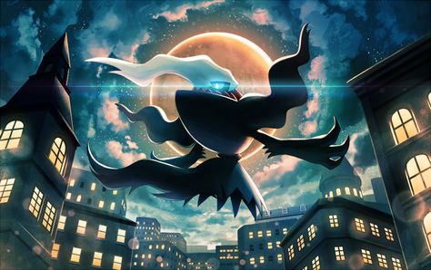 Darkrai Pokemon, Dark Type Pokemon, Pikachu Drawing, Ghost Type Pokemon, Powerful Pokemon, Lake Monsters, Pokemon Fusion Art, Mythical Pokemon, Pokemon Backgrounds