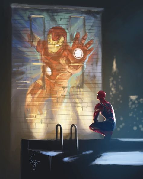 Iron Man And Spiderman, Marvel Movie Timeline, Sam Yang, Iron Man Spiderman, Marvel Superheroes Art, Avengers Characters, Iron Man Wallpaper, Marvel Artwork, Marvel Images