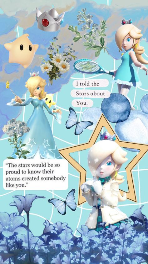 Rosalina wallpaper <3 Rosalina Wallpaper, Rosalina Cosplay, Princess Rosalina, Super Mario Bros Games, Soft Kidcore Aesthetic, Rubber Band Crafts, Soft Kidcore, Super Mario Galaxy, Future Wallpaper