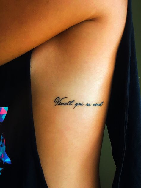 #smalltattoo #beautyandthebeast Side Tattoos Women Ribs Quotes, Side Tattoos Women Ribs, Tattoo Placement For Women, Ribs Quotes, Side Tattoos Women, Rib Tattoos For Women, Ribcage Tattoo, Omerta Tattoo, Bff Tattoos