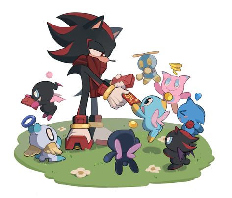 Sonic Chao, Shadow And Amy, Sonic 3, Sonic Franchise, Hedgehog Art, Sonic And Shadow, Sonic Fan Art, Undertale Art, Sketch Inspiration