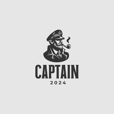 Captain (Up for sale) #art #artist #artwork #brand #branding #creative #design #designer #draw #drawing #graphic #graphicdesign #graphicdesigner #graphics #illustration #illustrator #inspiration #instaart #instaartist #logo #logodesigner #logoinspirations #logomark #logoplace #logotype #marketing #sketch #typography #vectorart Funky Restaurant, Captain Logo, Kb Logo, Sketch Typography, Illustrator Inspiration, Drawing Graphic, Cafe Interior Design, Graphics Illustration, Text Logo