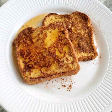 French Toast for One Recipe Using Half And Half, French Toast Recipe For 1, Cooking For 2 Recipes, Apple Pie For One, French Toast For One, Breakfast For One, Easy French Toast Recipe, Recipe For 1, Cooking For 1