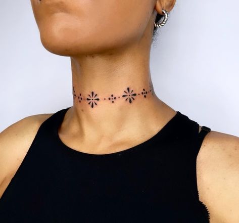 Delicate Chest Tattoos For Women, Expressive Tattoos, Dainty Neck Tattoo, Aesthetic Tats, Under Chin Tattoo, Arm Cuff Tattoo, Soft Masc, Throat Tattoos, Tattoo 2022