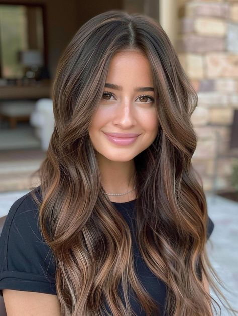 2024 Trendy Long Haircuts: Styles & Tips for Lush Lengths Long Haircuts 2024 Women, Long Hair Waves Hairstyles, 2024 Hair Trends For Women Long Brunette, 2024 Hair Trends For Women Long, Haircuts For Long Thick Hair, Long Haircut Trends, Medium Long Haircut, Hair Colora, 2024 Hair Trends For Women