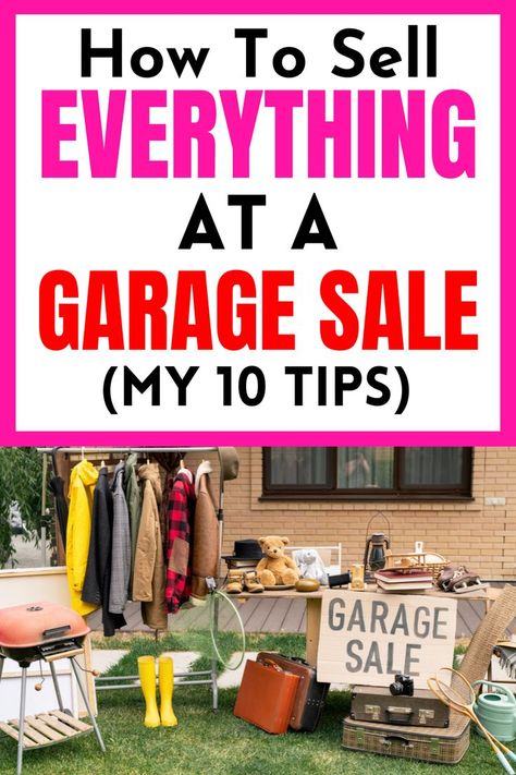 Discover expert tips on how to sell everything at your garage sale successfully. From picking the right date to negotiating fairly and providing convenient payment options, these tips will help you maximize your sales. #GarageSaleTips #SellEverything How To Have A Garage Sale, Successful Garage Sale Tips, Successful Yard Sale Tips, Garage Sale Signs Funny, Yard Sale Display, Successful Garage Sale, Garage Sale Organization, Yard Sale Organization, Garage Sale Tips