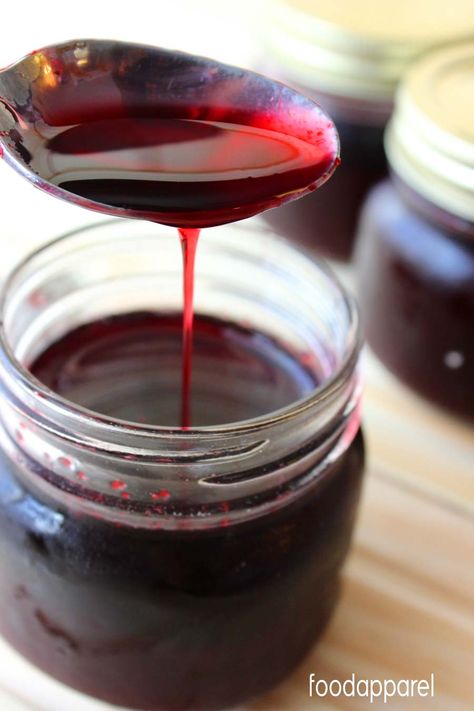 Simple Blackberry Syrup Recipe | Food Apparel Korean Blueberry Syrup, Fruit Cheong Recipe, Korean Cheong Recipe, Cheong Recipe, Blackberry Syrup Recipe, Korean Syrup, Blueberry Simple Syrup, Fruit Syrup, Blackberry Syrup