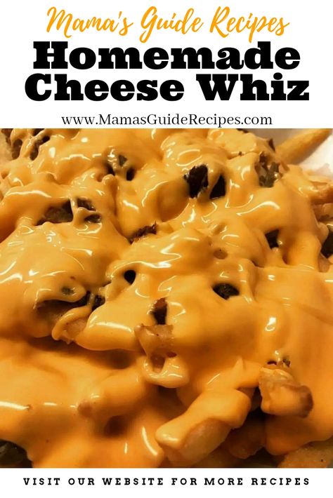 Homemade Cheese Whiz Cheez Wiz, Pastillas Recipe, Cheese Wiz, Yummy Easy Snacks, Homemade Cheeses, Diy Condiments, Cheez Whiz, Cheese Making Recipes, Cheese Whiz