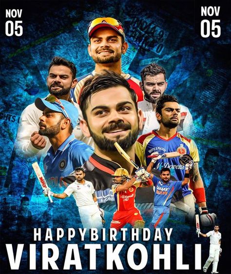 Happy Birthday Virat Kohli - http://ift.tt/1ZZ3e4d Kohli Birthday, Happy Birthday Virat Kohli, Happy Birthday King, Happy Birthday Status, Cricket Poster, Virat And Anushka, Virat Kohli Instagram, Virat Kohli Wallpapers, India Cricket Team