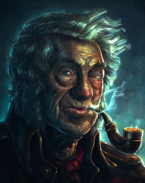 Dungeons And Dragons Art, Pirate Art, Fantasy Portraits, Human Male, Fantasy Rpg, Fantastic Art, Medieval Fantasy, Dnd Characters, Character Portraits