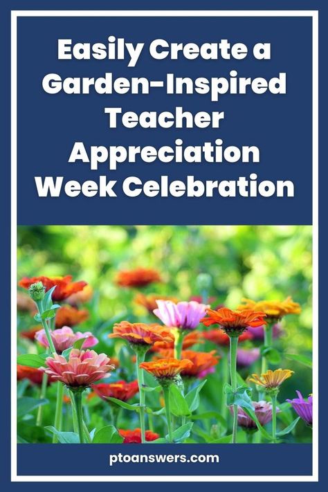 Plan the most gorgeous garden themed celebration for Teacher Appreciation Week! So many great ideas the teachers and staff will absolutely love for the PTO Staff Appreciation Chair to choose from. Teacher Appreciation Week Ideas, Appreciation Week Ideas, School Staff, Staff Appreciation, Garden Theme, Gorgeous Gardens, Teacher Appreciation Week, Garden Inspired, Great Ideas