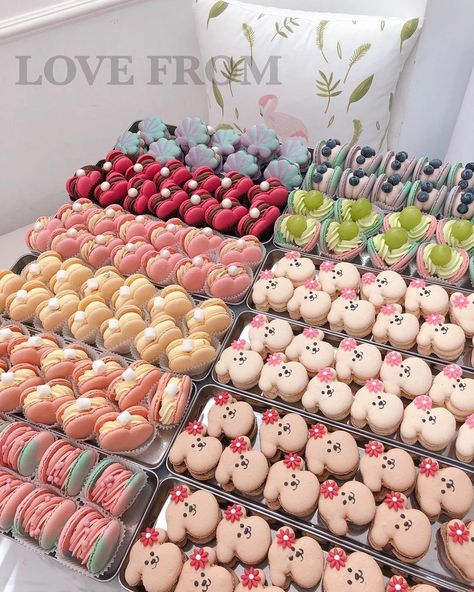 Mini Donut Recipes, Korean Sweets, Kue Macaroon, Pastry Design, Kawaii Cooking, Macaroon Recipes, Healthy Lifestyle Food, Fancy Desserts, Bakery Cafe