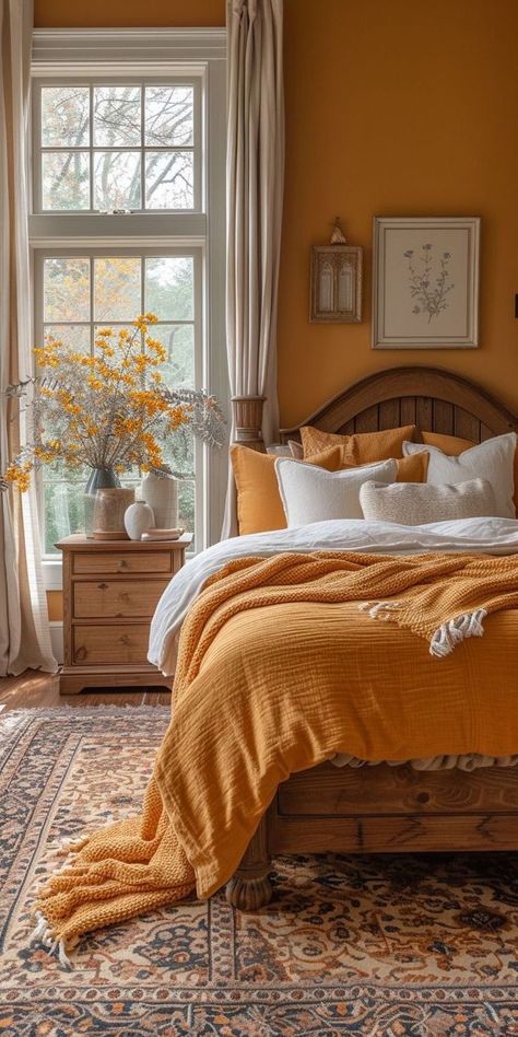 Country Cottage Living, Casa Hobbit, Bedroom Wall Colors, Cottage Bedroom, Dreamy Bedrooms, Dream Rooms, Dream House Decor, Beautiful Bedrooms, Dream Bedroom