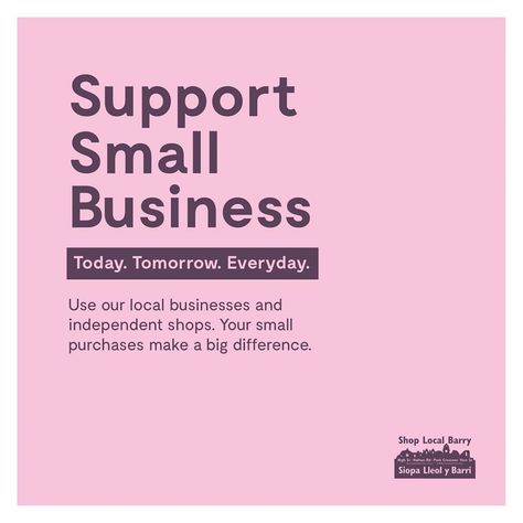 Support small business, today tomorrow everyday. Use our local businesses and independent shops. Your small purchases make a big difference. Shop local quote. Small business, shop local, shop small quote for social media, Facebook and Instagram. Buy Local Quotes Small Businesses, Patronize My Business Quote, Support Small Business Quotes Shop Local, Support Local Business Quotes, Breath Taking Quotes, Shop Local Quotes, Shopping Quotes Funny, Support Small Business Quotes, Logo Online Shop