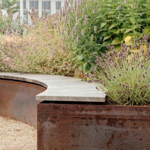 Magneten Sensory Garden by MASU Planning « Landscape Architecture Platform | Landezine Planning Landscape, Sensory Garden, Garden Architecture, Corten Steel, Enjoy Nature, Contemporary Landscape, Back Garden, Raised Garden, Front Garden