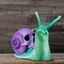 gothic home decor - Buy gothic home decor with free shipping on AliExpress Shell Sculpture, Skull Sculpture, Handmade Skulls, Gothic Gifts, Snail Shell, Resin Sculpture, Landscape Decor, Unique Halloween, Gothic Home Decor