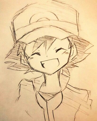 Ash Ketchum ^.^ ♡ I give good credit to whoever made this How To Draw Ash Ketchum, Ash Pokemon Drawing, Ash Sketch, Ash Drawing, Pokemon Ash Ketchum, Pokemon Adventures Manga, Pokemon Sketch, Pokemon Ash, Sketches Pencil