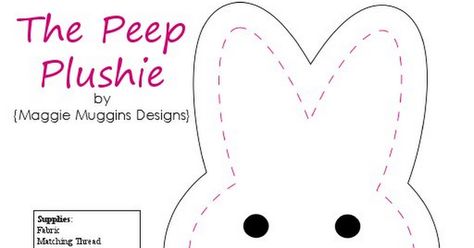 The Peep Plushie Pattern.pdf Peeps Template, Peeps Sewing Pattern, Peeps Plush, Big Peep Plush, Peeps Plush Bunny, Diy Plush Toys, Unique Sewing Patterns, Plus Size Sewing, Plushie Patterns