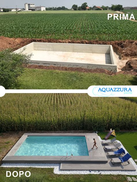 la piscina fuori terra rivestita in legno o wpc arreda il tuo giardino ed è un divertimento estivo per tutta la famiglia . | homify Homemade Pools, Intex Pool, Small Pool Design, Italian House, Swim Spa, Small Pool, Plunge Pool, Swimming Pool Designs, Above Ground Pool