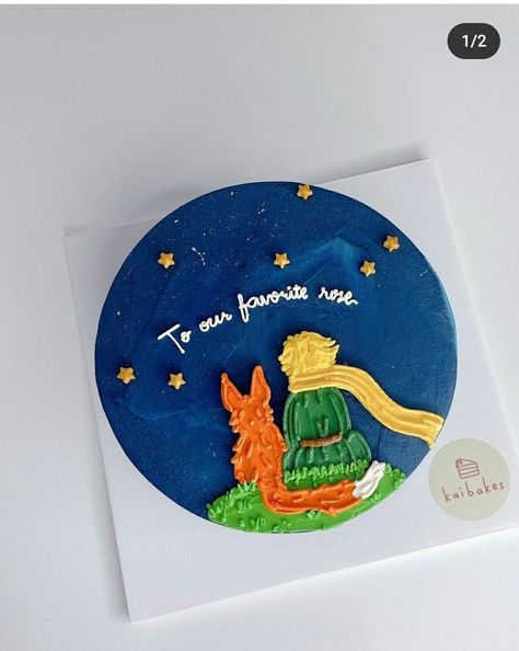 The Little Prince Cake, Little Prince Cake, Prince Cake, Cake For Boyfriend, Mini Tortillas, Funny Birthday Cakes, Mini Cakes Birthday, Bento Cake, Creative Birthday Cakes