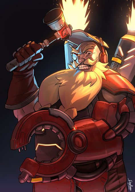 Torbjorn Overwatch, Overwatch Wallpapers, Overwatch Comic, Overwatch Fan Art, Overwatch 2, Blizzard Entertainment, All Might, Best Fan, Mobile Wallpaper