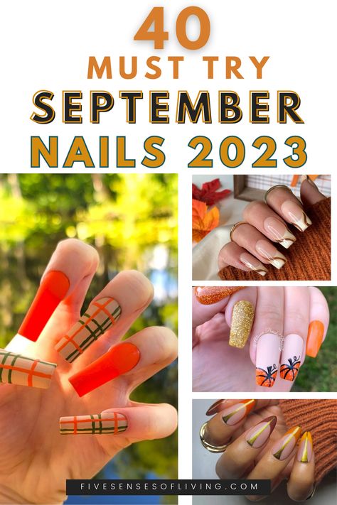 Embrace the arrival of September with the most adorable nail trends of 2023. Say farewell to summer and usher in the fall season with a plethora of trendy nail colors, designs, and ideas that will captivate your style. From chic September nail colors to charming nail designs, whether you prefer short or cute September nails, we've got everything you need to rock the autumn vibes in style. September Mail Ideas, Nail Colors For September 2023, September 2023 Nail Trends, Nail Designs For September 2023, Late Summer Early Fall Nail Designs, Square Nail Designs September, September Nails Designs 2023, Nails September 2023 Trends, End Of Summer Beginning Of Fall Nails