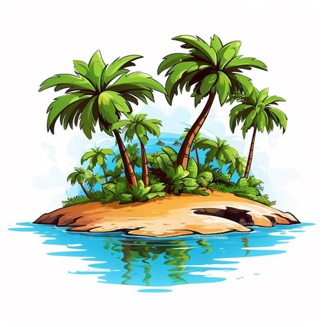 Tree Vector, Palm Trees Beach, Beach Holidays, Tropical Island, Book Images, May Flowers, School Art, Tropical Islands, Beach Holiday