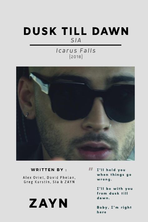 Zayn Songs, Zayn Music, Zayn Malik Songs, Icarus Fell, Songs Quotes, Insta Bio, Song Lyric Quotes, Dusk Till Dawn, Romantic Song Lyrics