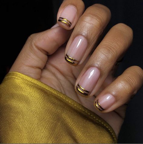 **Double French Manicure** Long Stiletto Nails, Manikur Kuku, Pink Manicure, Nagel Tips, Festival Nails, Nagel Inspo, Foil Nails, Short Nail Designs, Chic Nails