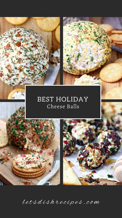 Savory Cheese Ball Recipes, Holiday Cheese Balls, Christmas Cheese Ball, Holiday Desserts Halloween, Xmas Appetizers, Cheese Ball Bites, Cheddar Cheese Ball, Holiday Cheese, Christmas Cheese