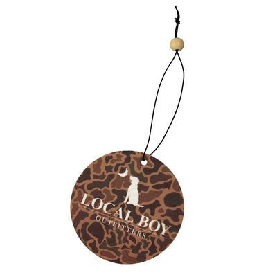 Local Boy Outfitters Old School Camo Circle Air Freshener | Palmetto Moon Southern Brands, Flying Duck, Palmetto Moon, Smelling Good, Rainbow Sandals, Car Essentials, Truck Stuff, School Accessories, Man On The Moon