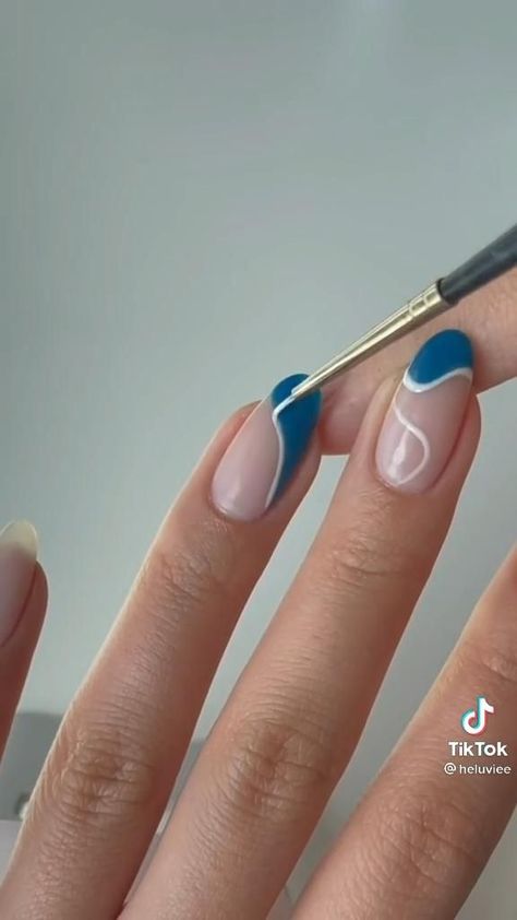 Minimal beautiful nail art 😍 [Video] | Beauty hacks nails, Nail colors, Nail art Short And Easy Nails, Nail Art Beginners Step By Step, Simple Nail Art Tutorial, Cute Easy Nails To Do At Home, How To Do French Tips Nails At Home, Simple Easy Nail Designs, Step By Step Nail Art For Beginners, French Nails Aesthetic, Diy Nails At Home Nailart