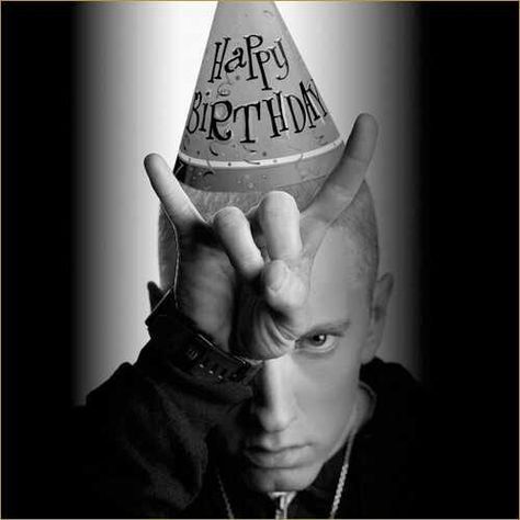 Happy Birthday Rap, Eminem Birthday, Birthday Rap, Shady Records, Eminem Music, 41st Birthday, Rap God, Slim Shady, Ideas Birthday